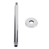 Stainless Steel Round Top Shower Arm Pipe Wall Mount for Bathroom Ceiling Shower Head (25 cm)