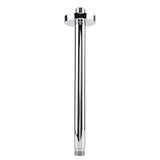 Stainless Steel Round Top Shower Arm Pipe Wall Mount for Bathroom Ceiling Shower Head (30 cm) - 45-Degree Angle