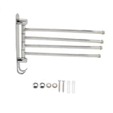 4-swivel Towel Rack Bar Rod Rail Holder Bathroom Kitchen 304 Stainless Steel