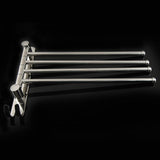 4-swivel Towel Rack Bar Rod Rail Holder Bathroom Kitchen 304 Stainless Steel - Rear View
