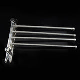 4-swivel Towel Rack Bar Rod Rail Holder Bathroom Kitchen 304 Stainless Steel - Low Angle