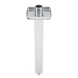 Square Stainless Steel Top Shower Arm Pipe Wall Mount for Bathroom Ceiling Shower Head(20 cm) - Close-Up Angle