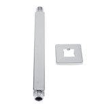 Square Stainless Steel Top Shower Arm Pipe Wall Mount for Bathroom Ceiling Shower Head(25 cm)