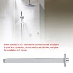 Square Stainless Steel Top Shower Arm Pipe Wall Mount for Bathroom Ceiling Shower Head(30 cm)