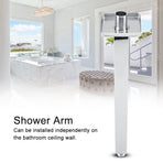 Square Stainless Steel Top Shower Arm Pipe Wall Mount for Bathroom Ceiling Shower Head(30 cm)