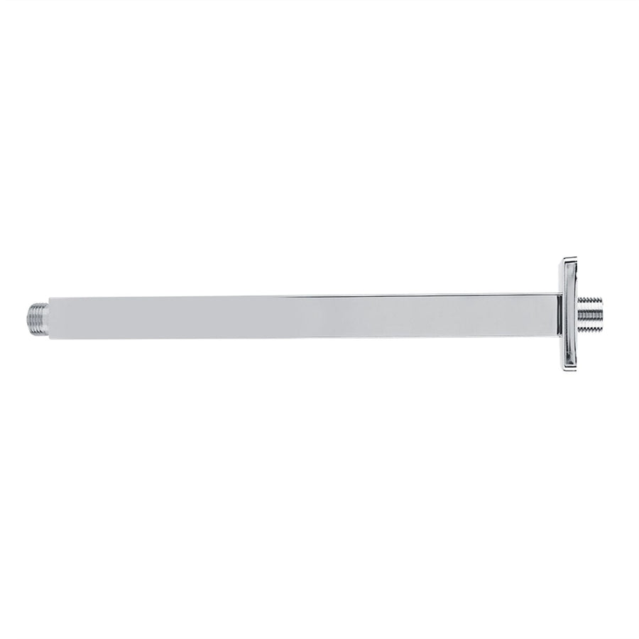 Square Stainless Steel Top Shower Arm Pipe Wall Mount for Bathroom Ceiling Shower Head(30 cm)