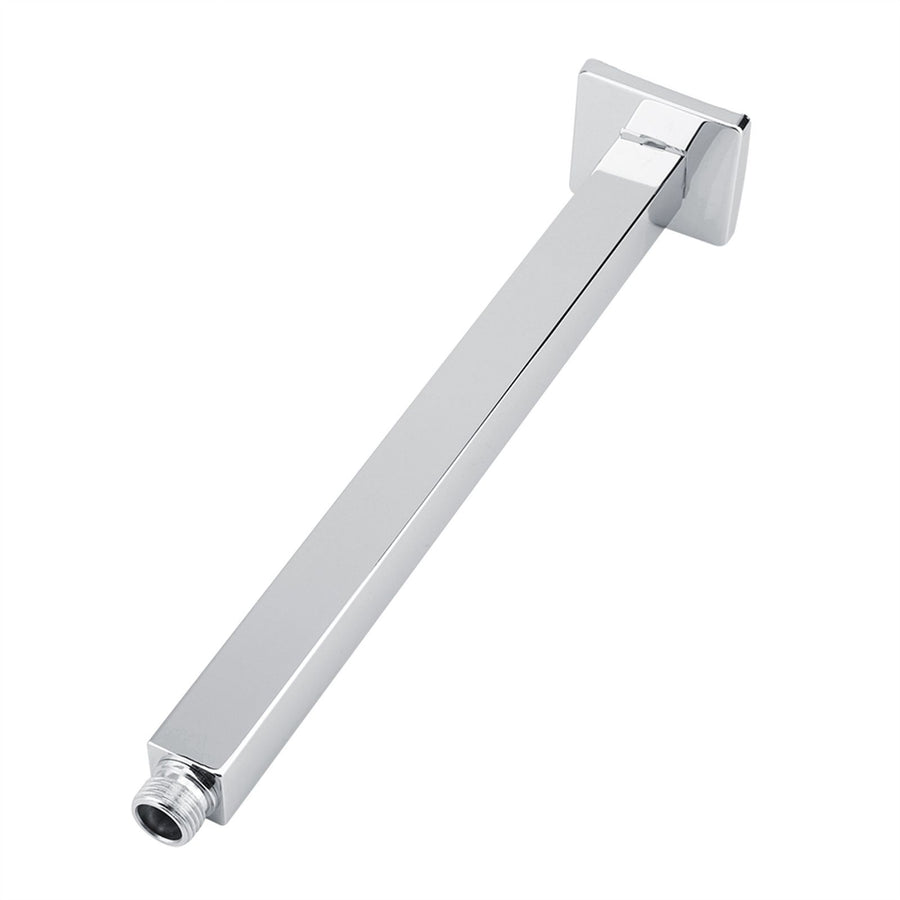 Square Stainless Steel Top Shower Arm Pipe Wall Mount for Bathroom Ceiling Shower Head(30 cm)