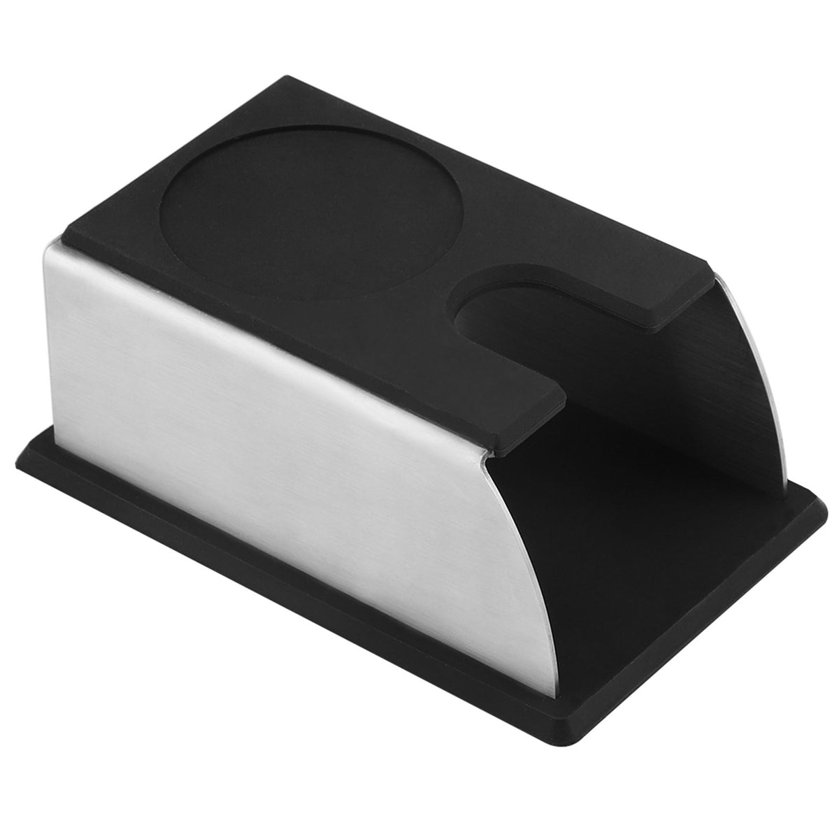 Black Stainless Steel Anti rust Durable Coffee Tamper Base Stand Rack