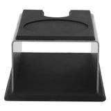 Black Stainless Steel Anti rust Durable Coffee Tamper Base Stand Rack - Rear View