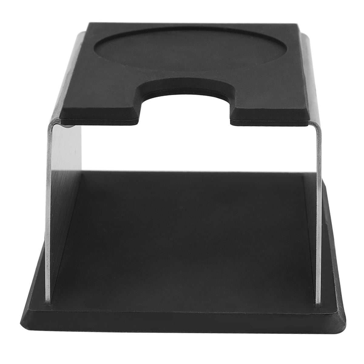 Black Stainless Steel Anti rust Durable Coffee Tamper Base Stand Rack
