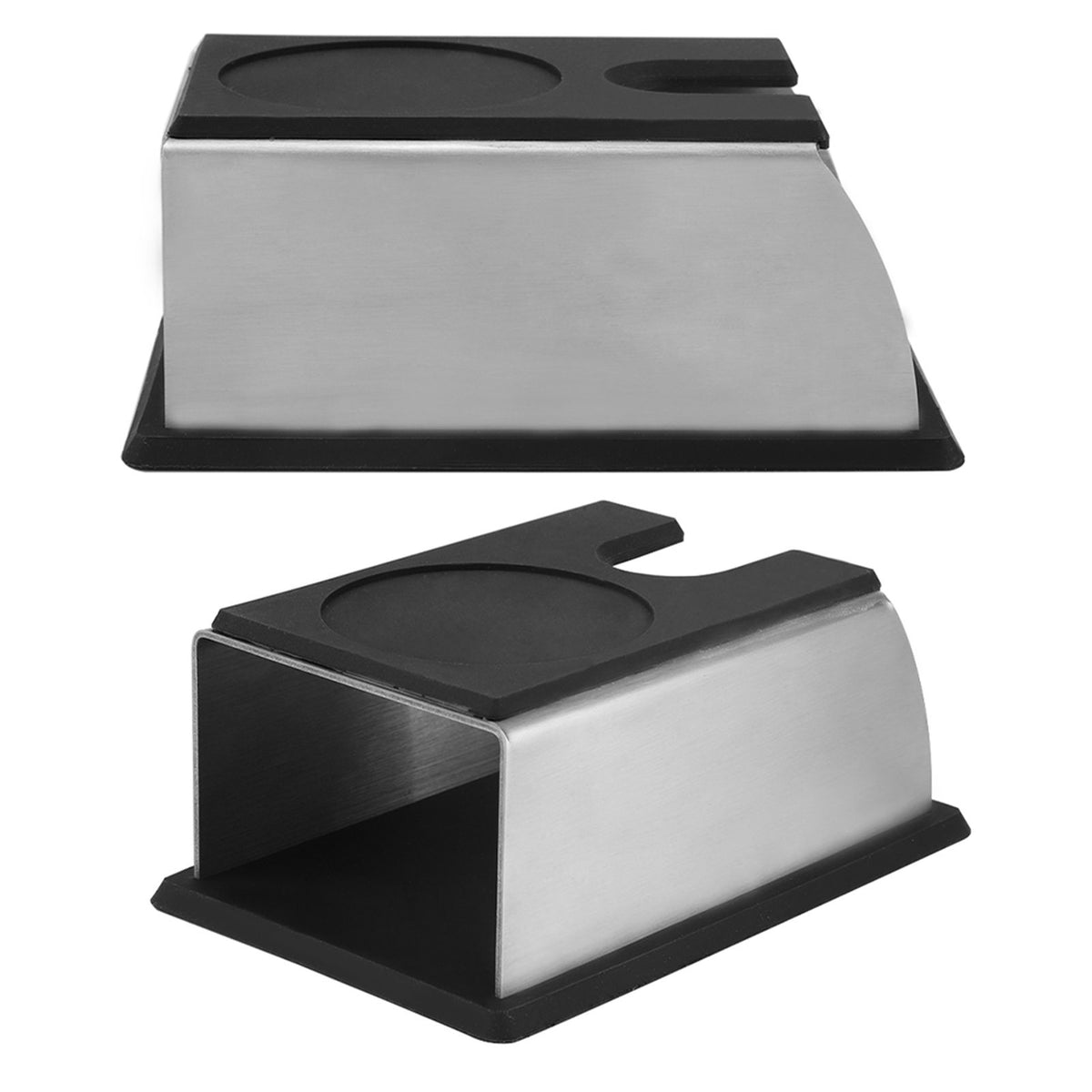 Black Stainless Steel Anti rust Durable Coffee Tamper Base Stand Rack