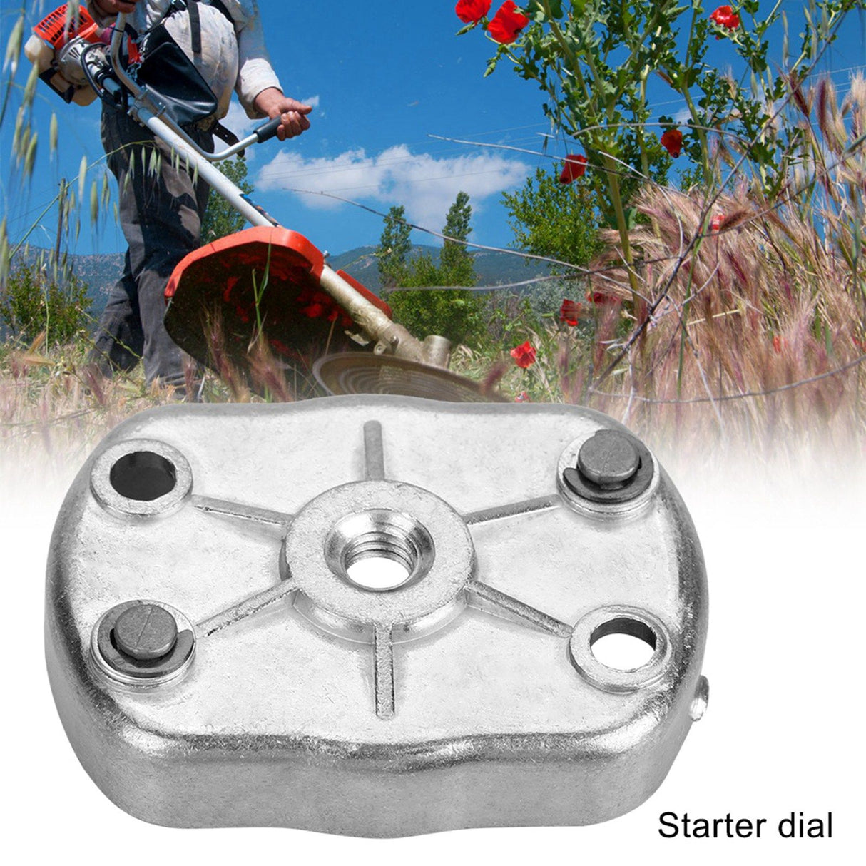 Pull Starter Dial Driver Claw Pawl Starting Engine for Brush Cutter 33cc/36cc/43cc/49cc