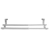 Stainless Steel Retractable Bath Towel Rack Double/Single Bar Bedroom Towel Shelf(40-double)