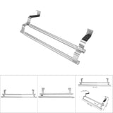 Stainless Steel Retractable Bath Towel Rack Double/Single Bar Bedroom Towel Shelf(40-double)