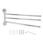 Bathroom Wall Mounted Towel Rack Swing Out Rotating Towel Hanger Shelf (3 Arms)