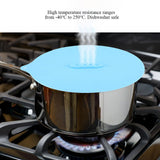 Silicone Steam Pot Lids Pressure Cooker Spill Food Seal Cover for Household Pan Covers - Close-Up Angle