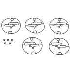 5pcs Carb Carburetor Float Bowl Gasket Replacement Fit for Briggs & Stratton 698781