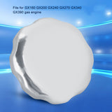 Chrome Fuel Gas Tank Cap for GX160 GX200 GX240 GX270 GX340 GX390 Engines - Front View