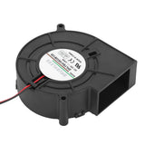 12V 2.85A BBQ Fan Air Blower for Barbecue Picnic Camping Fire Charcoal Starter - Side View