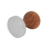 Practical Rosewood Handle Coffee Tamper Espresso Powder Flat Press Hammer (51mm) - Rear View