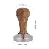 Practical Stainless Steel Coffee Tamper Espresso Powder Flat Press Hammer (53mm)