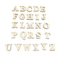 Wooden Self adhesive Numbers Letters for DIY Art Crafts Decor Children Gift (Letters A-Z)