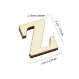 Wooden Self adhesive Numbers Letters for DIY Art Crafts Decor Children Gift (Letters A-Z)