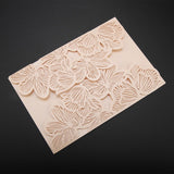 10Pcs European Style Wedding Invitations Cards Carving Birthday Party Invitations Envelopes #10