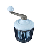 Hand Type Egg Cream Whisk Multifunctional Eggs Beater Practical Kitchen Tool 1100mL - Top-Down View
