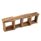 Foldable Wooden Wine Rack Organizer Display Shelf 10 Bottles Capacity - Extra Image