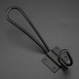 Vintage Style Double Coat Hat Hooks Closet Hanger Organizer (5PCS Black L) - Extra Image