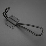 Vintage Style Double Coat Hat Hooks Closet Hanger Organizer (5PCS Black L)