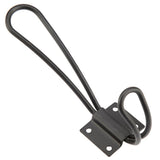 Vintage Style Double Coat Hat Hooks Closet Hanger Organizer (5PCS Black L)