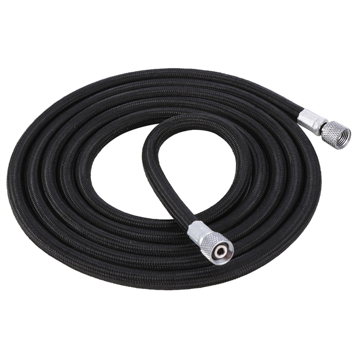 1.8M EVA Braided Airbrush Hose Air Tube 1/8"-1/4" Adaptor Fitting Ends Coupling