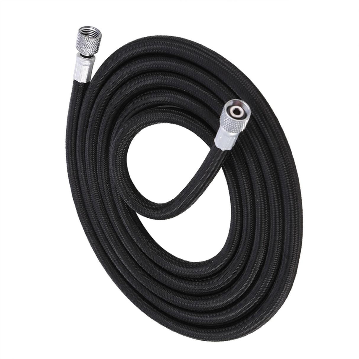 1.8M EVA Braided Airbrush Hose Air Tube 1/8"-1/4" Adaptor Fitting Ends Coupling