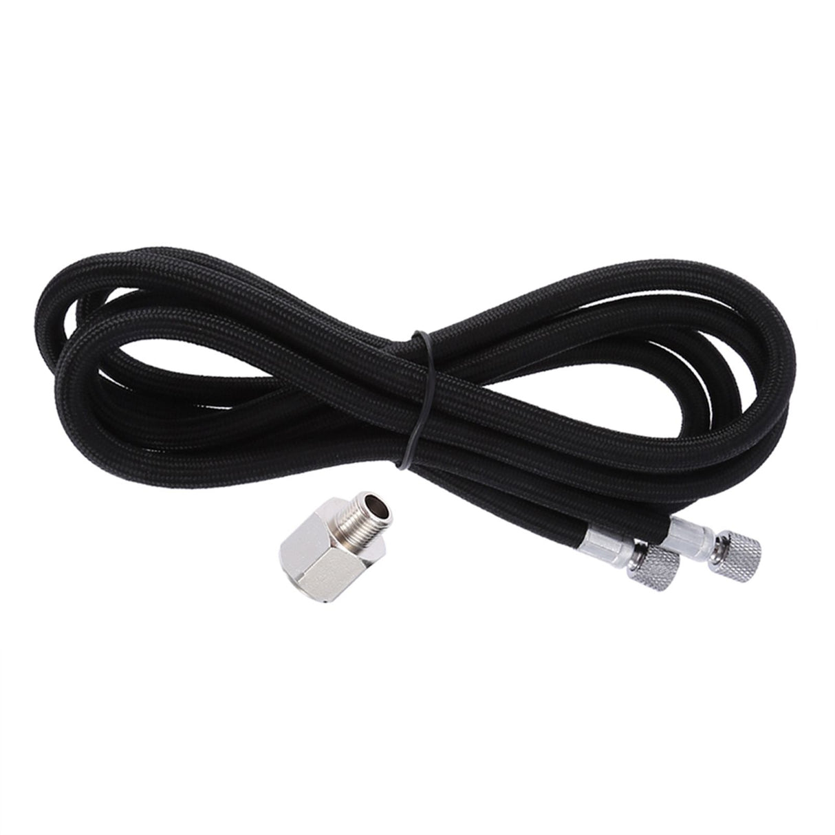 1.8M EVA Braided Airbrush Hose Air Tube 1/8"-1/4" Adaptor Fitting Ends Coupling