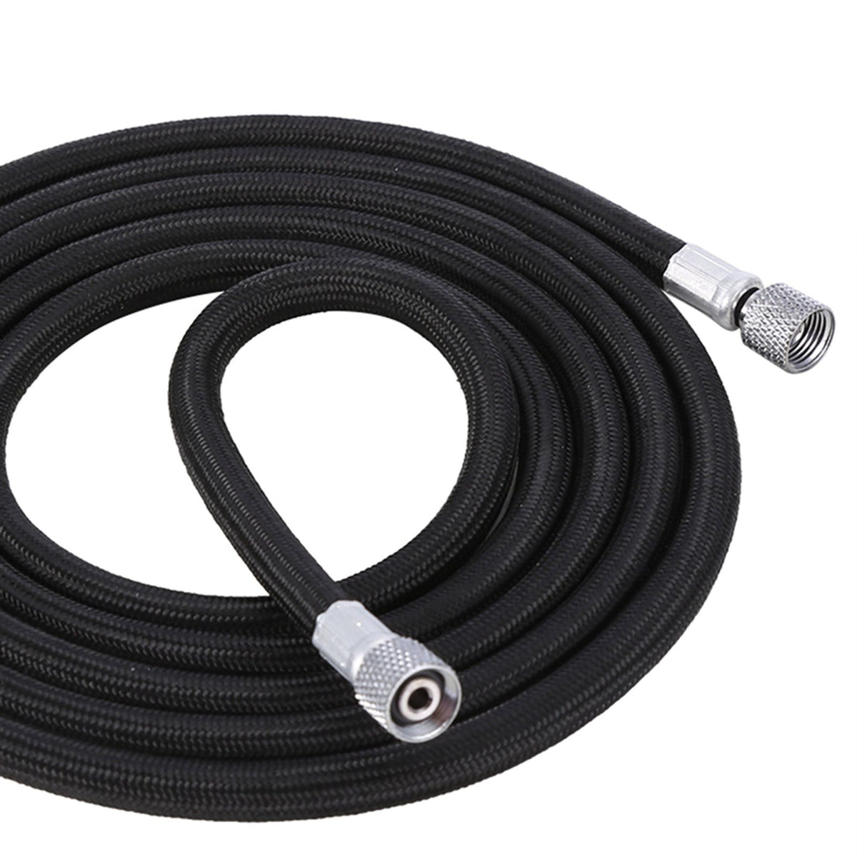 1.8M EVA Braided Airbrush Hose Air Tube 1/8"-1/4" Adaptor Fitting Ends Coupling