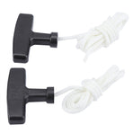 2pcs Lawnmower Recoil Pull Starter Handle 1.5m Cord Rope Mower Accessories