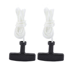2pcs Lawnmower Recoil Pull Starter Handle 1.5m Cord Rope Mower Accessories