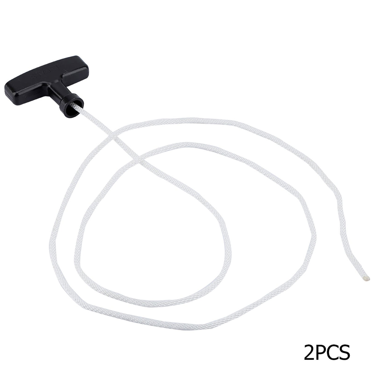 2pcs Lawnmower Recoil Pull Starter Handle 1.5m Cord Rope Mower Accessories