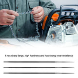 3Pcs/set 3/16" 4.8mm Round Bearing Steel Sharpening Chainsaw Files Sharpener for Woodwork