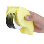 Stainless Steel Anti rust Rolling Cutter Mincer Vegetable Kitchen Tool(Yellow)