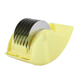 Stainless Steel Anti rust Rolling Cutter Mincer Vegetable Kitchen Tool(Yellow)