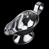 Stainless Steel Steak Pepper Sauce Boat Seasoning Container for Restaurant Kitchen(3oz) - Side View