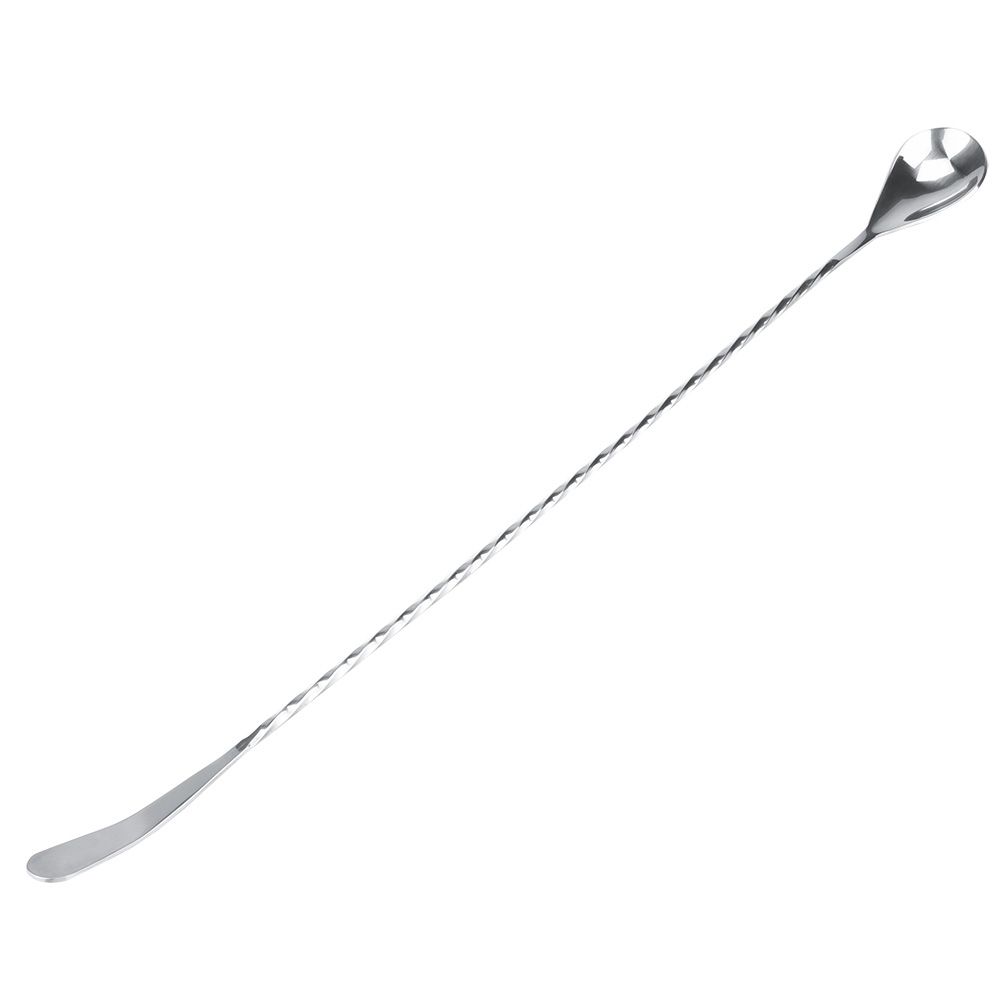 Stainless Steel Bar Cocktail Stirring Spoon With Fork Mixing Drink Puddler Mixer