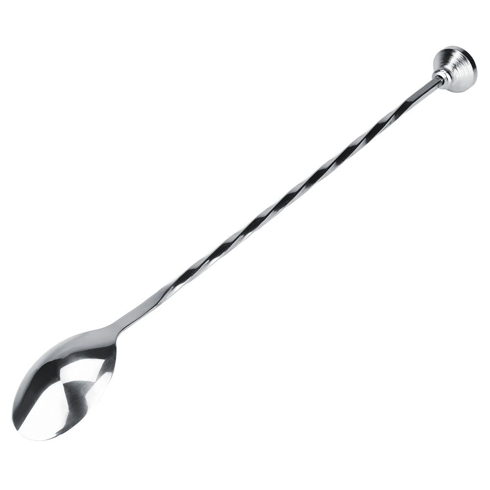 Cocktail Drink Mixer Stainless Steel Stirring Mixing Spoon Ladle Muddler Bar