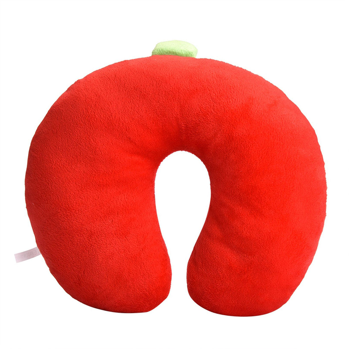 Soft Cotton U shaped Pillow for Baby Kids Travel Car Seat Neck Rest (Strawberry)