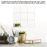 16Pcs Self Adhesive Square Shape PVC Mirrors Wall Stickers for Home Window Tiles