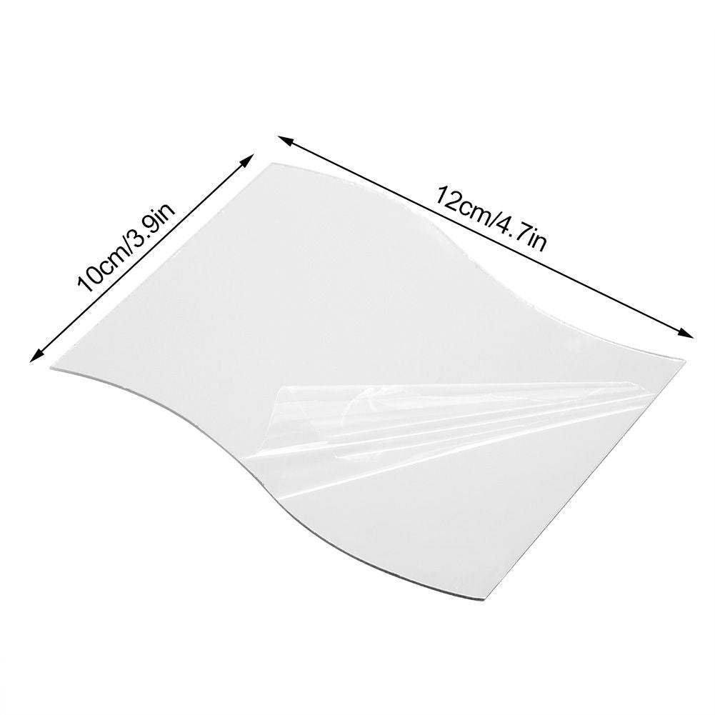 6Pcs/Set Waves Shape Wall Mirror Sticker Free Combination Home Bathroom Decor