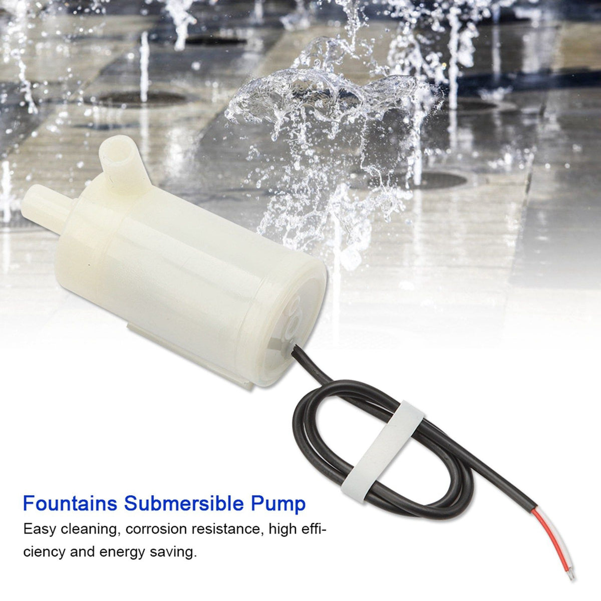DC 3V/5V/6V Amphibious Horizontal Low Noise Fountains Small Submersible Pump